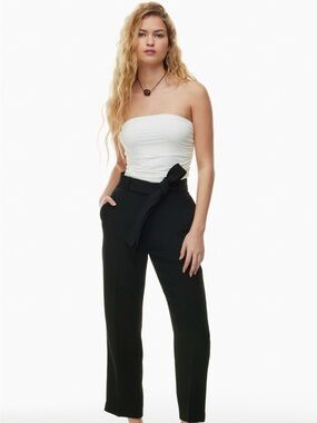 Wilfred Black tie front pant